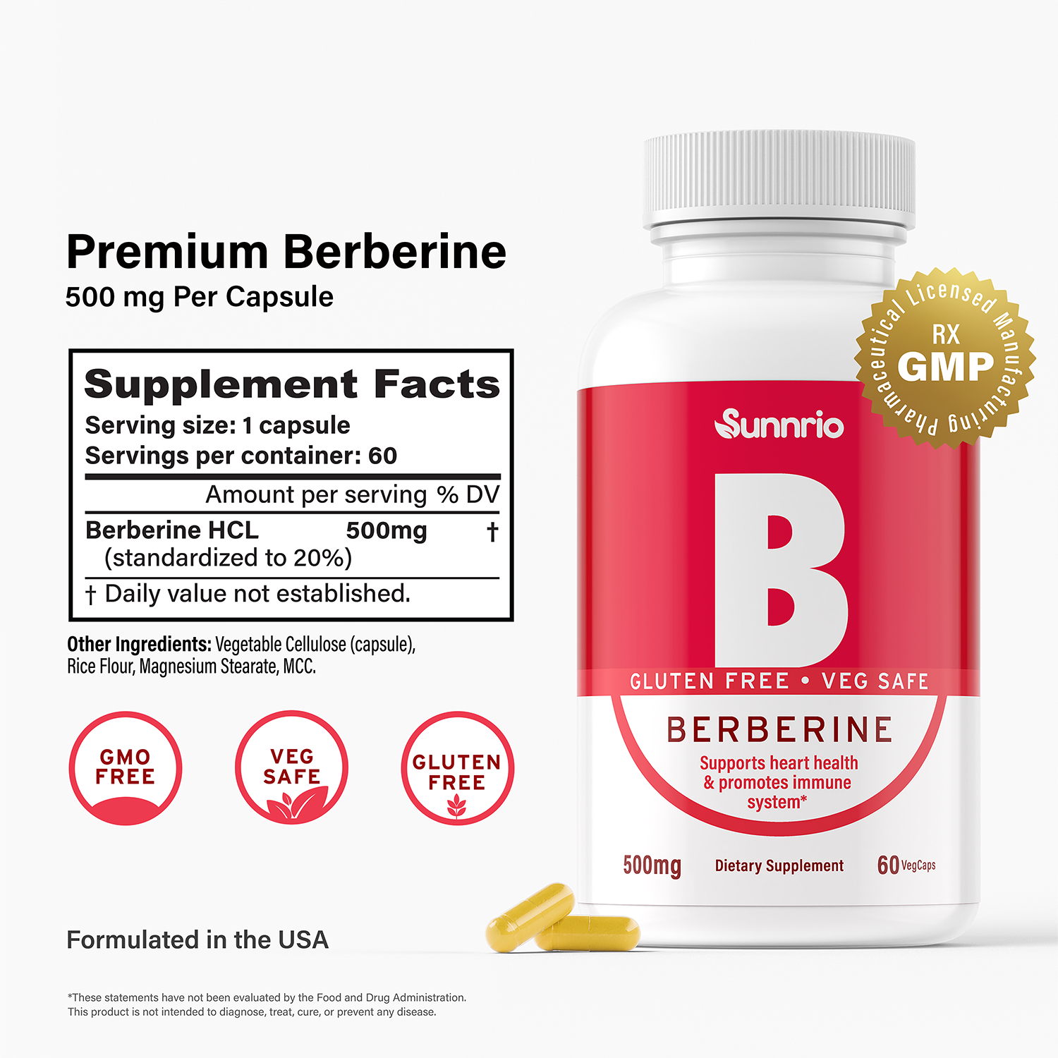 Berberine 500 mg